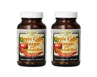 Only Natural Apple Cider Vinegar Plus Grapefruit Rind Cayenne Capsules, 90-Count (Pack of 2)