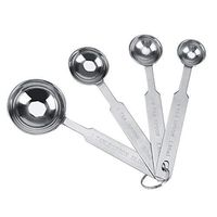 Bracon Measuring Spoons - Stainless Steel Measuring Spoons Set of 4 for Dry and Liquid Ingredients