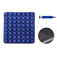 SUNFICON Air Seat Cushion Inflatable Comfort Cushion Portable Car Seat Office Chair Wheelchair Pad Anti Bedsore Orthopedics Pain Pressure Relief Cushion Camping Seat Mat w Pump 18"x16" Blue