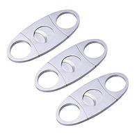 Cigar Cutter Guillotine, 3 Packs Stainless Steel Double Cut Blade Cigar Clippers, Cigars Accessories for Men