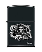 Zippo Sons of Anarchy Fear The Reaper Black Matte Pocket Lighter