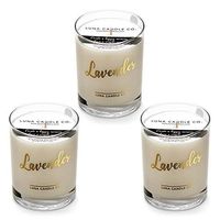 LUNA CANDLE CO. Lavender - Scented Luxurious Candles - 11 Oz (3 Pack)