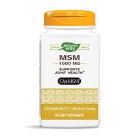 Nature's Way Premium Quality MSM 1000 mg PURE OptiMSM®, 200 Count