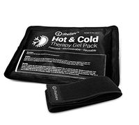 iReliev Hot & Cold Therapy Gel Pack - Hot & Cold Relief, Reusable, Freezable & Microwaveable, Pain & Muscle Soreness, Arm, Leg, Knee, Shoulder, Back Pain Relief, Compression Pack & Strap