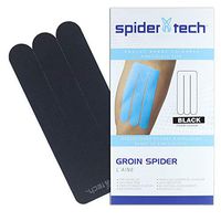 SpiderTech Groin Spider - Precut Kinesiology Tape - Black
