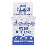 NaturesPlus Marine Collagen Peptides, Unflavored - 12.2 g Packets - Hydrolyzed Protein Powder - Supports Vital Organs, Joint Mobility & Hair, Skin & Nails - Gluten-Free, Non-GMO - 20 Servings