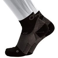 OS1st FS4 Plantar Fasciitis Socks for Plantar Fasciitis Relief, Arch Support & Foot Health in 4 Styles (Qtr Crew, Black, Small)