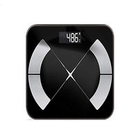 GYZ Body Fat Scale Free APP Smart Body Fat Scale Bluetooth Digital Bathroom Scale BMI Scale Body Composition Display Accurate Health Indicators /+-+/ (Color : Black)