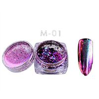 Nail Art Tool,Putar Sexy 6 Colors Powder Flakes Nail Bling Mirror Shimmer Powder Nail Art Glitter