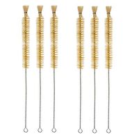 YXQ 23mm Tube Bottle Brush Cleaning Nylon Wire Straw Wash 12.6 inch Long-Handle Bristle for Lab Set Chemistry Test,6Pcs