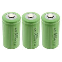 3x 1.2V NiMH C Size Rechargeable Button Top Batteries For Telecoms UPS and Smart grid