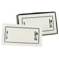 Homart Place Setting Printed Handmade Paper Card, Set of 32