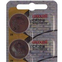 1 X Two Maxell CR2016 Lithium Batteries for Streamlight Key Chain CuffMate Light by Maxell