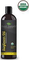 Plant Therapy Organic Sunflower Carrier Oil + PUMP. A Base Oil for Aromatherapy, Essential Oil or Massage use. 16 Ounce.