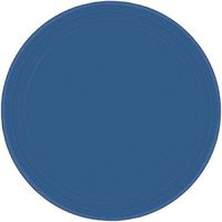 Amscan 54015.74 Paper Plates Party Supplies, 8, Navy Flag Blue