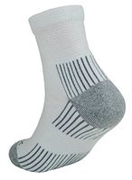 Ecosox Bamboo Viscose Diabetic Non-Binding Quarter Socks. Perfect for Sensitive Skin & Other Diabetic Conditions (X-Large - White w/Gray) 418-0