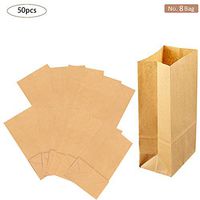 Multifunctional Reusable Kraft Paper Gift Bags for Shopping/Packaging / Paper Grocery Bag/Party / Gifts Bags/Burger Paper Bag/Sandwich Paper Bag by Tomoyou