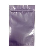 Eshoppercity 100 12x18cm 4.7" x 7" Color Aluminium Foil Reusable Zip Bag Flat Mylar Metallic Pouch (Purple)