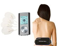 15 Modes Best Plantar Fasciitis tens Unit Machines for feet Pain Tennis Elbow Back Neck Shoulder Knee Legs Body Pain tmj Replacement Pads HealthmateForever HM15GAB Black