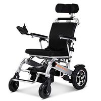 Electric Wheelchair Elderly Disabled Car Elderly Intelligent Automatic Portable Scooter Multifunctional Folding,Silver