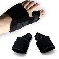 HAIHF Bunion Corrector Big Toe Straightener,Big Toe Splint Brace Toe Straighteners Nighttime Toe Separator Bunion Pain Relief for Hallux Valgus,Black