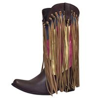 Women's Casual Mid Boots,Ladies Fashion Pointed Toe Slip-On Low-heeled Tassel Vintage Booties Ankle Boot Shoes