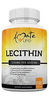 Soy Lecithin 1200mg Capsules Supplement for Heart, Liver & Brain Health – Supports Immune & Brain Function & Healthy Metabolism - Non-GMO & Made in The USA- 100 Softgels / 1200mg by Amate Life