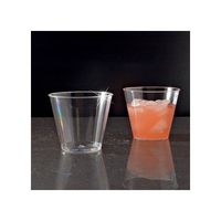40 Clear Disposable Plastic 5 oz Party Cocktail Tumblers Tasting Dessert Sample Wine Beer Cups Camping Juice Glasses