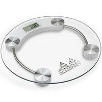 Bathroom Weight Scale 400lb | MOCCO Precision Digital Body Bathroom Glass Scales with LCD Display and Automatic Shutdown Technology, 180KG High Accuracy Ultra Slim Multifunction Scale