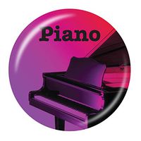 Piano Button Pack of 8