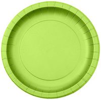 Jubilee 7-Inch Paper Plates, 40 Count, Lime