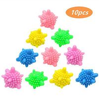 AOFITEE Laundry Dry Balls, Reusable Durable PVC Washing Balls Fabric Softener Alternative, Laundry Scrubbing Balls Tangle-Free for Enhancing Machine Cleaning Ability, Pack of 10