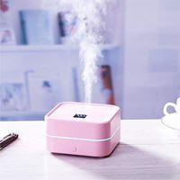100ml Essential Oil Diffuser Aromatherapy Cool Mist Waterless Auto Shut-Off BPA-Free (Pink)