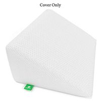 [Replacement Cover] Bed Wedge Pillow Replacement Cover - Fits Cushy Form 12 Inch Wedge Pillow - Hypoallergenic, Machine Washable Case (Replacement Cover ONLY 12" Wedge)