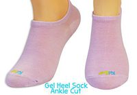 KidSole Severs Socks With Gel Heel For Kids with heel sensitivity from Severs Disease, Plantar Fasciitis or any other undiagnosed heel pain issues. Full length ankle cut socks made from soft combed co