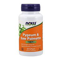 NOW Supplements, Pygeum & Saw Palmetto with Pumpkin Seed Oil, Men's Health*, 60 Softgels