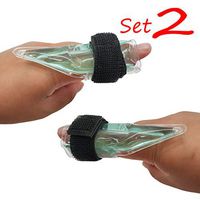 Finger Hot and Cold Gel Packs Trigger Mallet Broken Finger Arthritis Therapy tendonitis Sleeves Knuckle Joint Fracture Pain Relief cryotherapy Sprain Fasciitis (Teal- Set 2)
