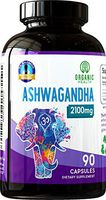 Organic Health Ashwagandha Anti-Anxiety Supplement 2100 mg - 90 Capsules of Organic Ashwagandha Root Extract for Stress Relief & Mood Support – Fast-Absorbed Supplements for Men & Women