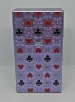 Fujima Purple Hearts/Clubs 100s Size Push-N-Open Button Cigarette Case