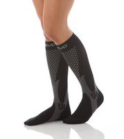 Mojo Compression Socks for Women & Men Recovery & Performance Medical 20-30mmHg (Black, Large)