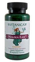 Vitanica Nausea Ease, Nausea Relief, Vegan, 60 Capsules