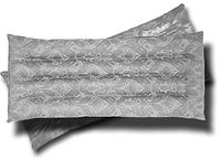 Heating Pad Soothing Wrap Handmade by Candi Andi - Dual Sided - Satin Brocade & Crushed Velvet - Unscented - Pewter Paisley - TSW-PP