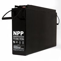 NPP FT12-125Ah Front Access Telecom Deep Cycle 12V 125 Ah Battery with Button Style Terminals