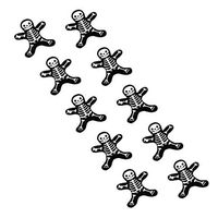 PRETYZOOM 100pcs Halloween Gift Tags Paper Hanging Skeleton Skull Tags Pendants Halloween Favor Tags Trick or Treat Tags for Halloween Gifts, Halloween Candy Bags