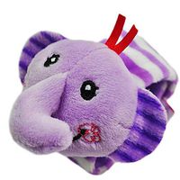 Ugthe Baby Toys 1Pc Plush Frog Animal Wrist Rattle Foot Finder Handbell Development Baby Toy - Elephant
