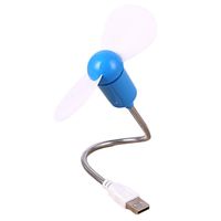 Wenyun USB-Powered Portable Fan with Clock, Mini Gooseneck Fan, for Laptop PC Notebook