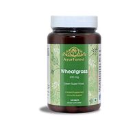 AyurForest Wheatgrass Supplement, 120 Tablets 500 mg Each, All Natural Non-GMO, Cleanse The Body of toxins & Supports Immunity