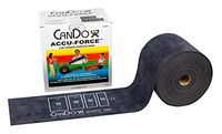 CanDo 10-5925 AccuForce Exercise Band, 50 yd Roll, Black-X-Heavy