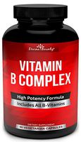Super B Complex Vitamins - All B Vitamins Including B12, B1, B2, B3, B5, B6, B7, B9, Folic Acid - Vitamin B Complex Supplement for Stress, Energy and Healthy Immune System - 90 Vegetarian Capsules