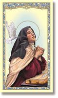 St. Teresa of Avila (St. Teresa's Bookmark) Holy Card
